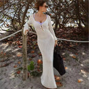 SunKnit Sheer Maxi Cover-Up Dress
