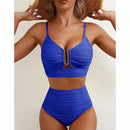 Hollow-Out U-Neck Bikini Set