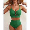 Hollow-Out U-Neck Bikini Set