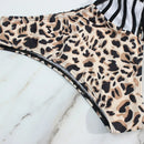 Bikini with tie and side cutout