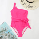 Leopard One-Shoulder Monokini