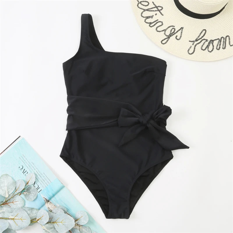 Leopard One-Shoulder Monokini