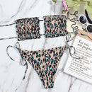 Billie bikini with tie and front cutout