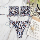 Billie bikini with tie and front cutout