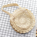 Bohemian Round Straw Beach Bag