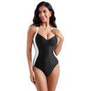 Swimsuit with padded cups and back ties
