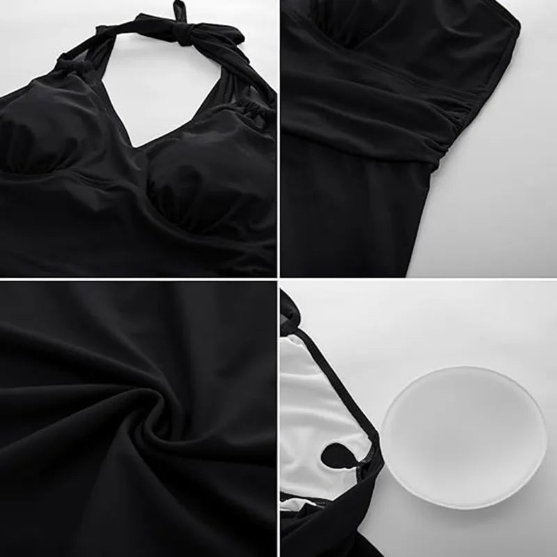 Saly Curve Tankini Swimdress Set
