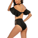 Lace Bloom Off-Shoulder Bikini Set