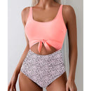 Bold Patchwork One-Piece Swimsuit