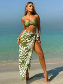 Lux bikini set and beach cover-up - 3 piece