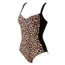 Swimsuit with padded cups and back ties