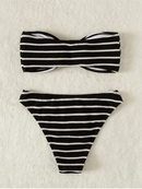 Maragogi bikini taking that falls striped