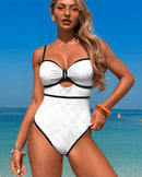 Bow Front Textured Swimsuit - Summer