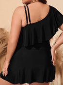 Black Wave One Shoulder - 2 pieces