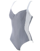 Swimsuit with padded cups and back ties