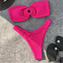 Textured Ring Bandeau Bikini