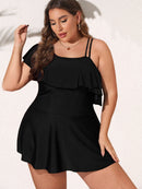 Black Wave One Shoulder - 2 pieces