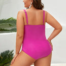 A-line swimsuit - sides with slimming effect