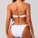 Strapless Ruched Micro Bikini Set