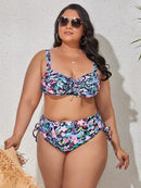 Tropical Plus Bikini - With Ties
