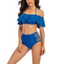 Lace Bloom Off-Shoulder Bikini Set