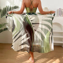 Strapless swimsuit with beach cover-up