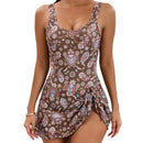 Floral swim dress style swimsuit - Charm
