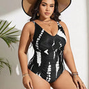 Tide Twist Shaping Swimsuit - Black and White