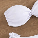 Strapless Ruched Micro Bikini Set