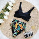Rebeka Floral Cut-Out Bikini Set