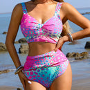 Ruched Colorful Two-Piece Set