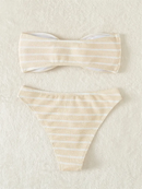 Maragogi bikini taking that falls striped