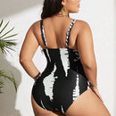 Tide Twist Shaping Swimsuit - Black and White