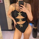Starfish Cutout One-Piece Swimsuit