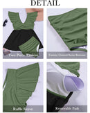 Wrap Swimsuit with Loose Skirt