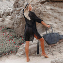 Beach cover-up - with 3/4 sleeves