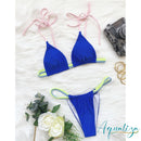 Neon Trim Triangle Bikini