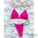 Neon Trim Triangle Bikini
