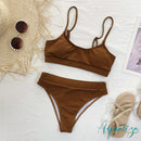 Neon Sporty Two-Piece Bikini