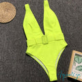 Maiô Deep V Verde Fluorescente / P 200000598
