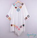 Saída De Praia Fringe Branco / Único 200005118