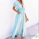 Saída De Praia Holiday Azul Claro / Único 200005118