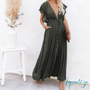 Saída De Praia Holiday Verde Escuro / Único 200005118